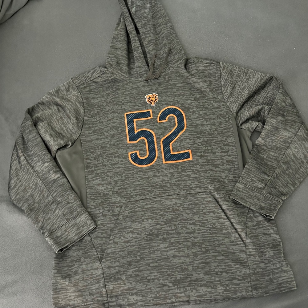 NFL Pro‎ Line Fanatics Chicago Bears Khalil Mack 52 Hoodie Mens Large gray Camo